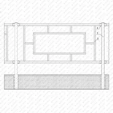 Пешеходное (перильное) ограждение ПО12