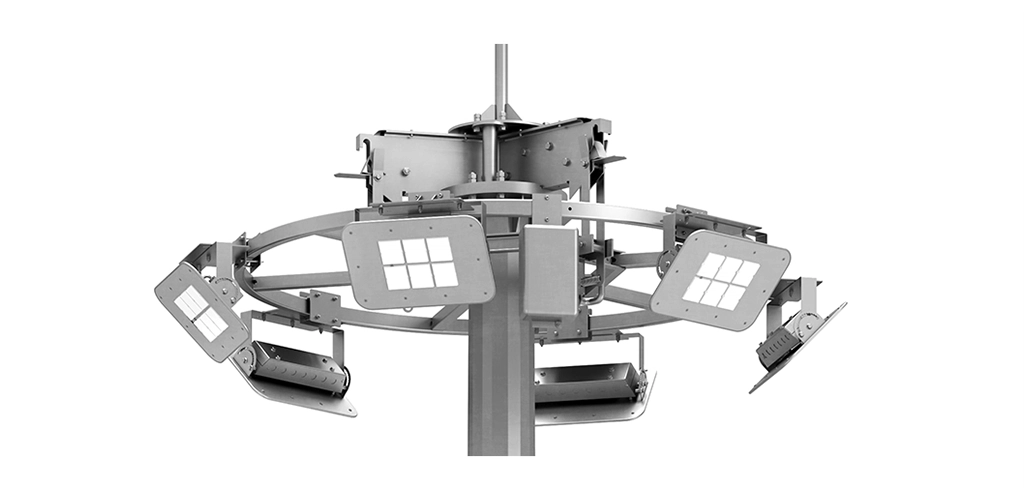 Виды и формы корон на мачтах освещения