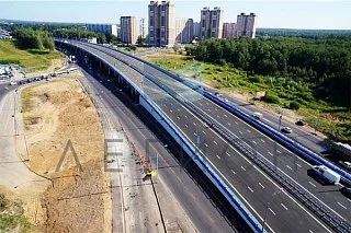 Рамные опоры дорожных знаков РМГ и РМП установлены на Дмитровском шоссе.