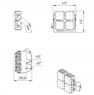 Прожектор VL-ARENA 150-04-K8-5K 70 RA